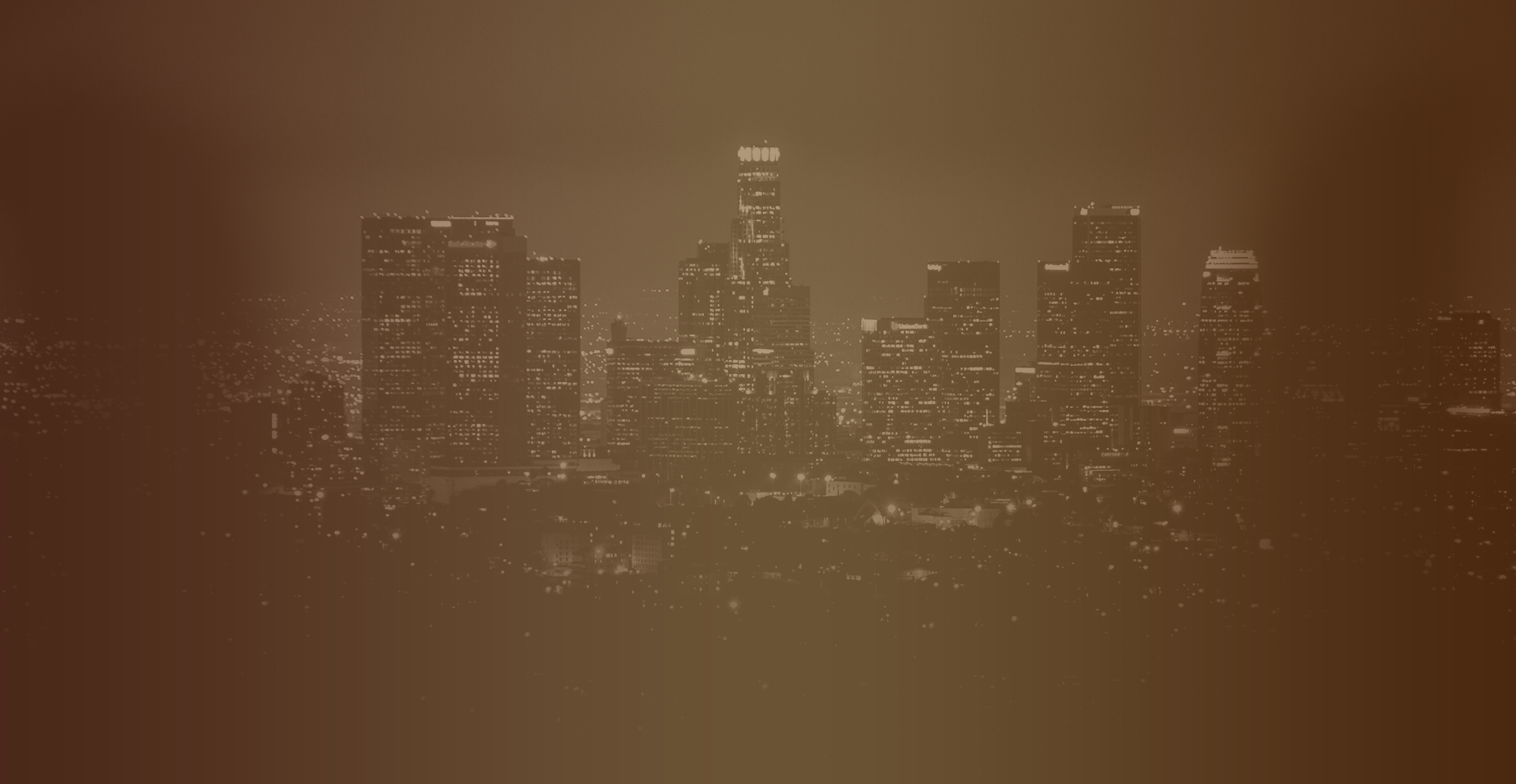 Night view of L.A.'s skyline